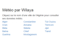 MaMeteoAlgerie.com, le site dédié à la météo de l'Algérie MaMeteoAlgerie.com, le site dédié à la météo de l'Algérie