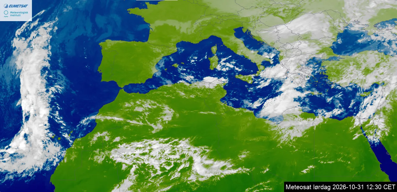 Image satellite météo de Sousse et de la Tunisie